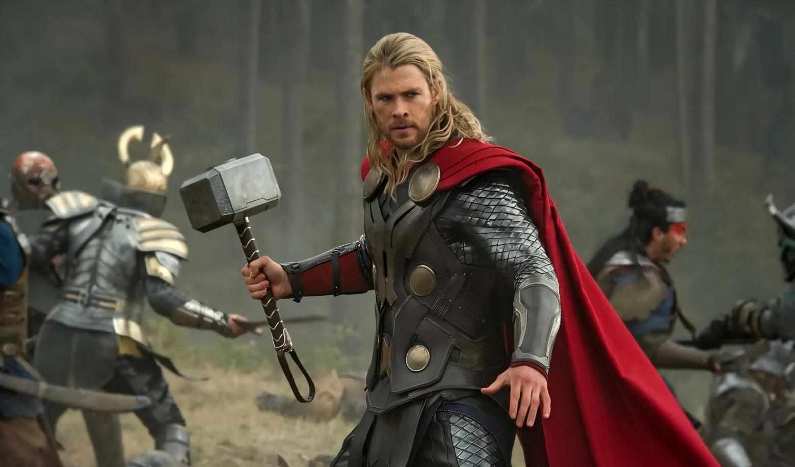 Which Avenger is able to wield Thor's hammer, Mjolnir, in the film?