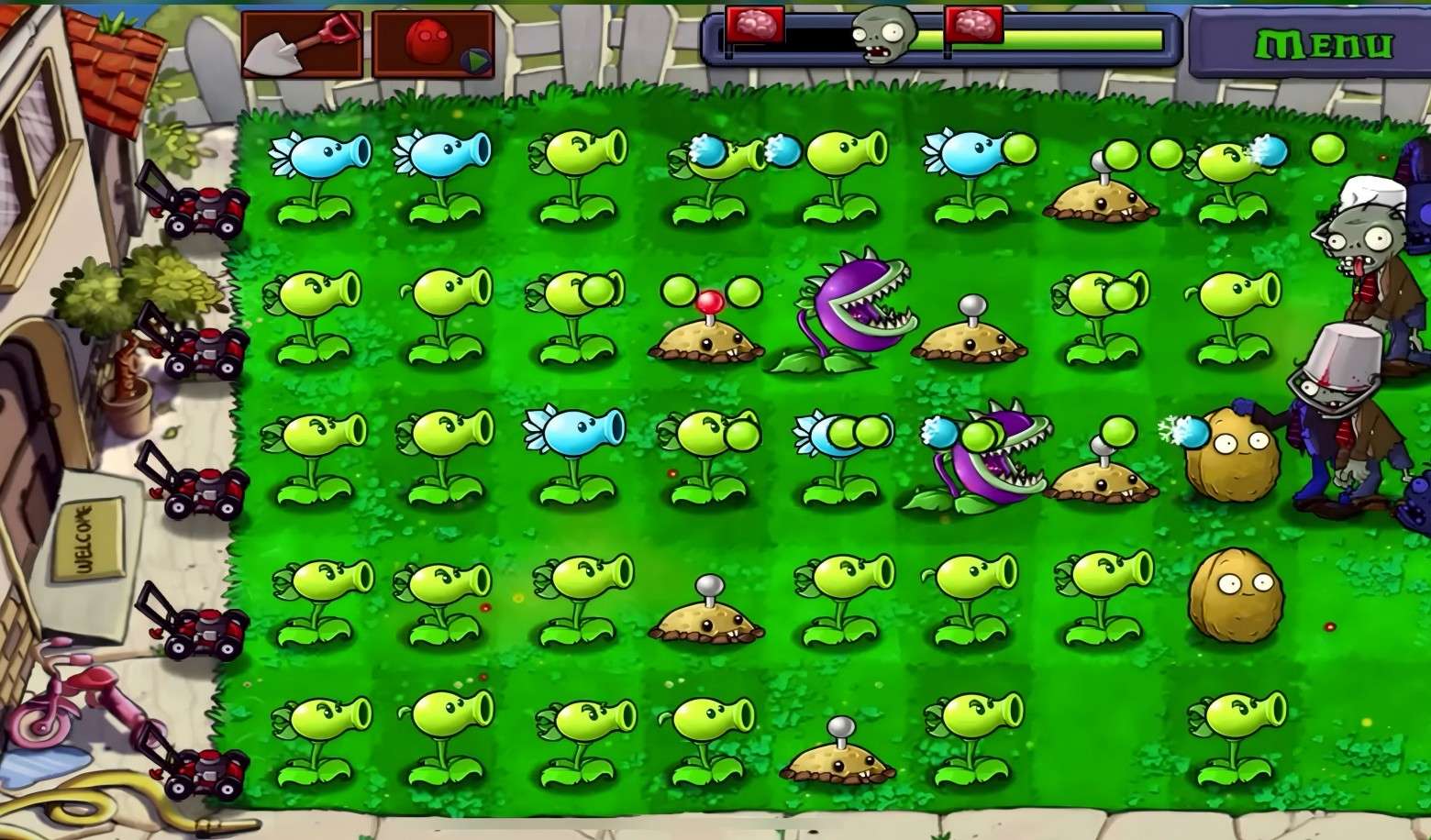 Zombies bring out the pole-vaulting zombies! What's your defense plan?