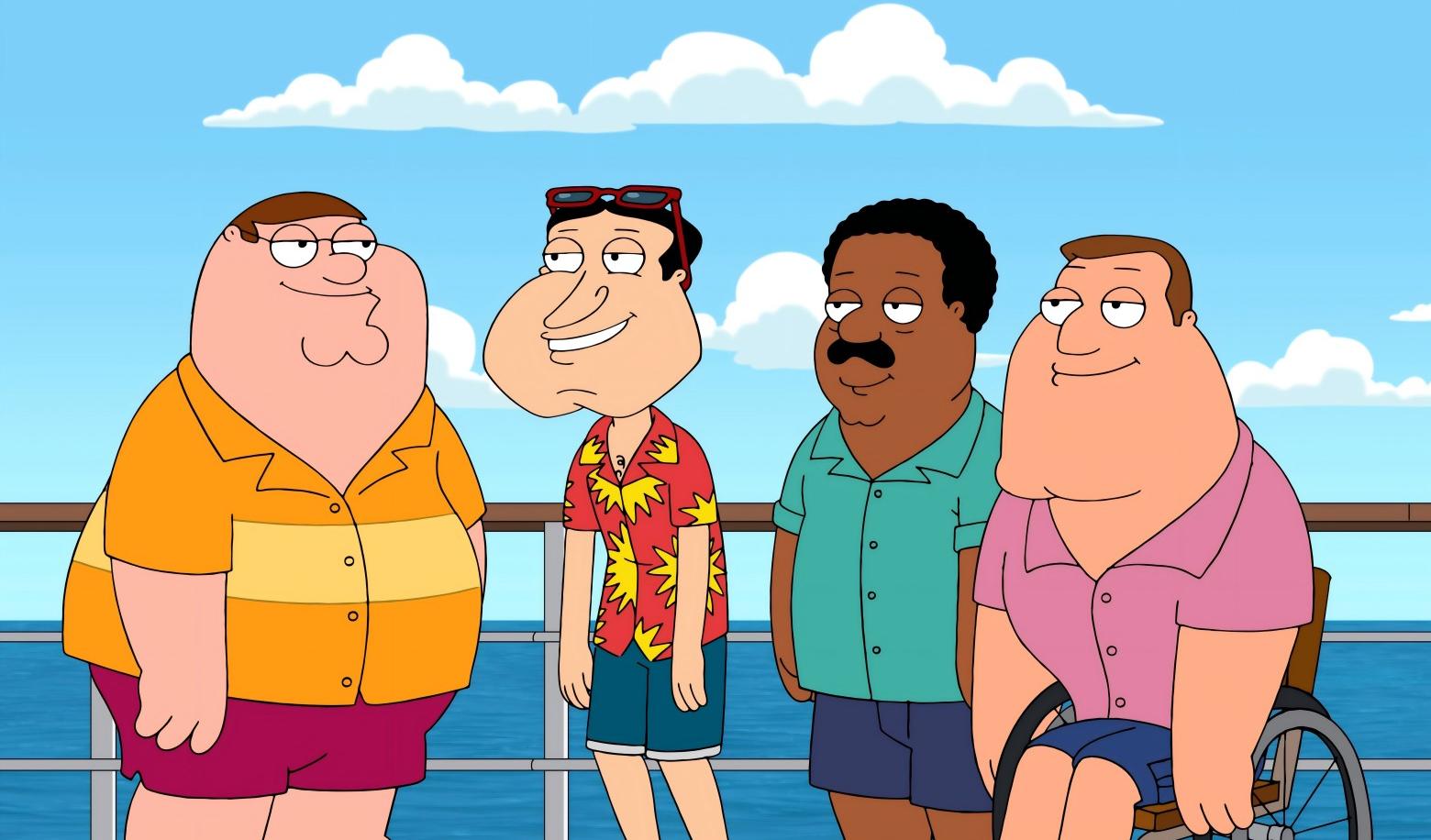 There is a pie-eating contest at the Quahog Community Fair. Would you?